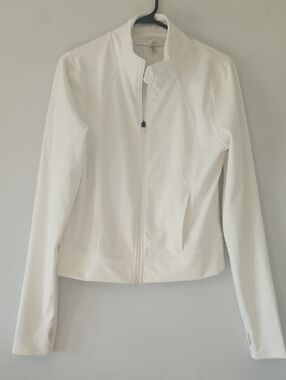 90 Degree By Reflex White Lightweight Utility Jacket